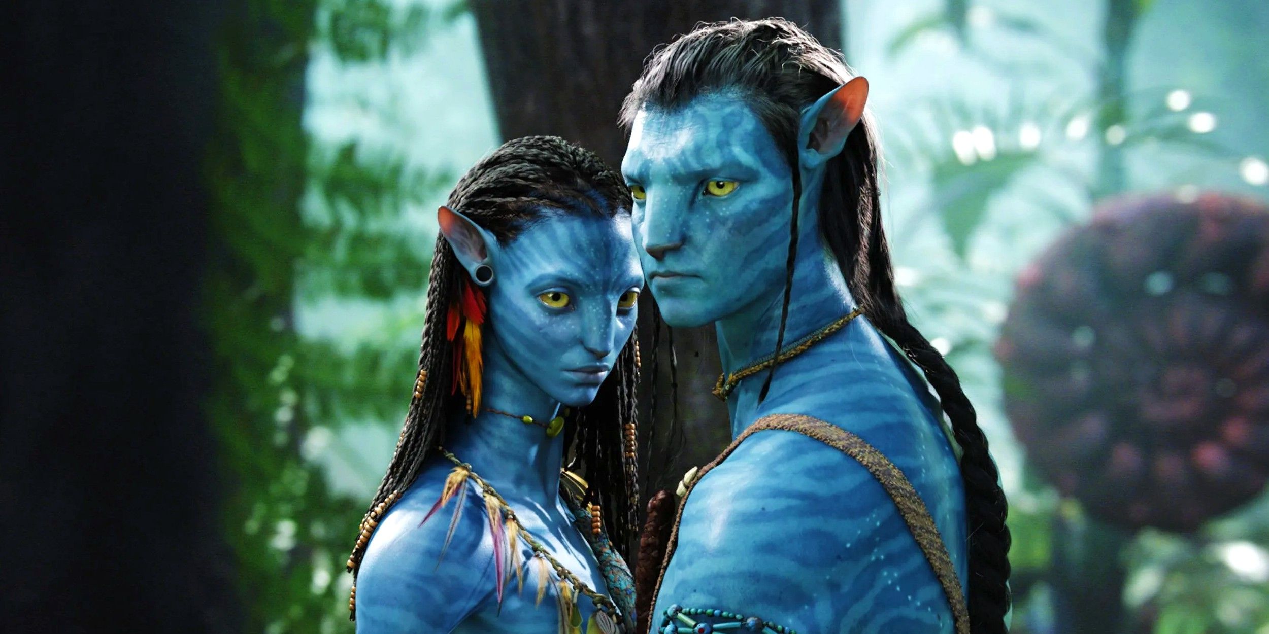 Avatar Sam Worthington as Jake Sully and Zoe Saldana as Neytiri