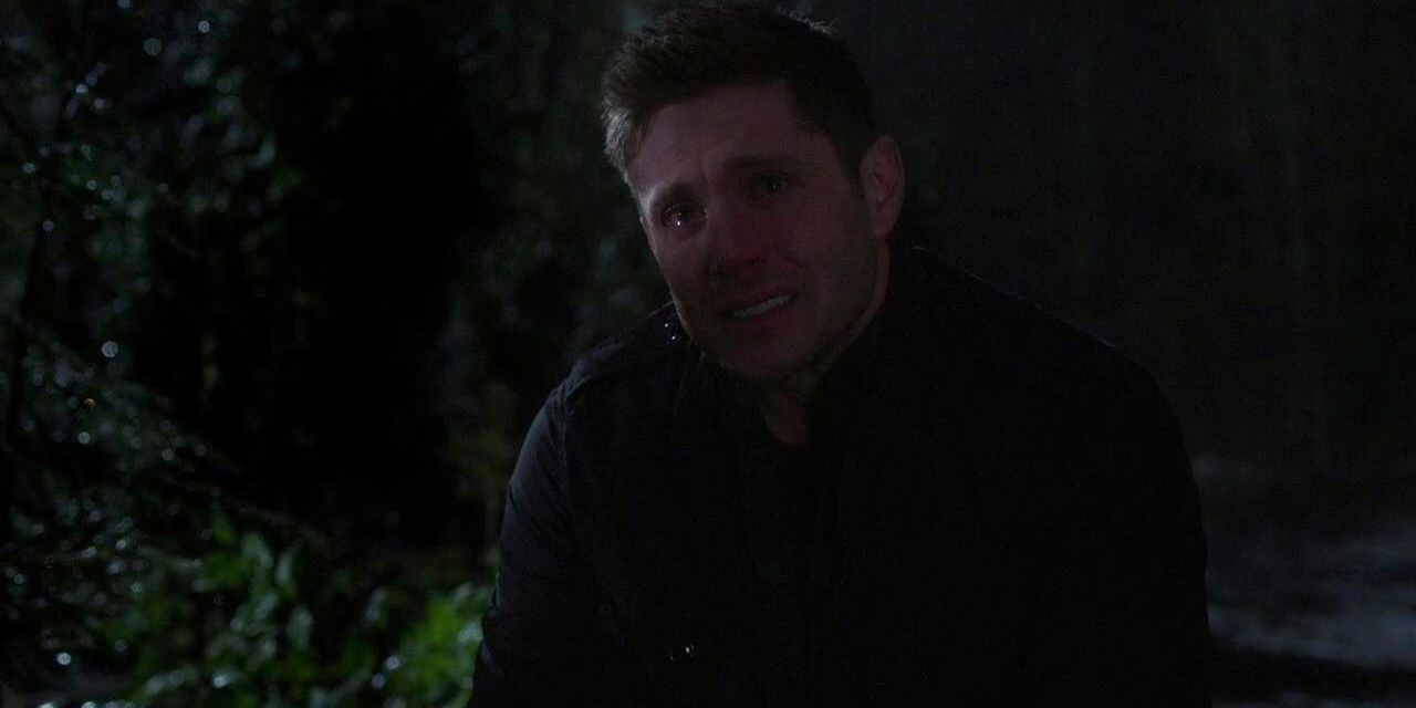 Dean Winchester crying in Supernatural Cropped