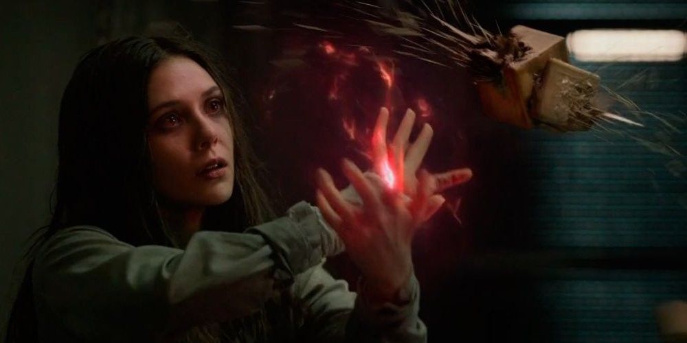 Elizabeth Olsen as Wanda Maximoff in Captain America The Winter Soldier Post Credits Scene