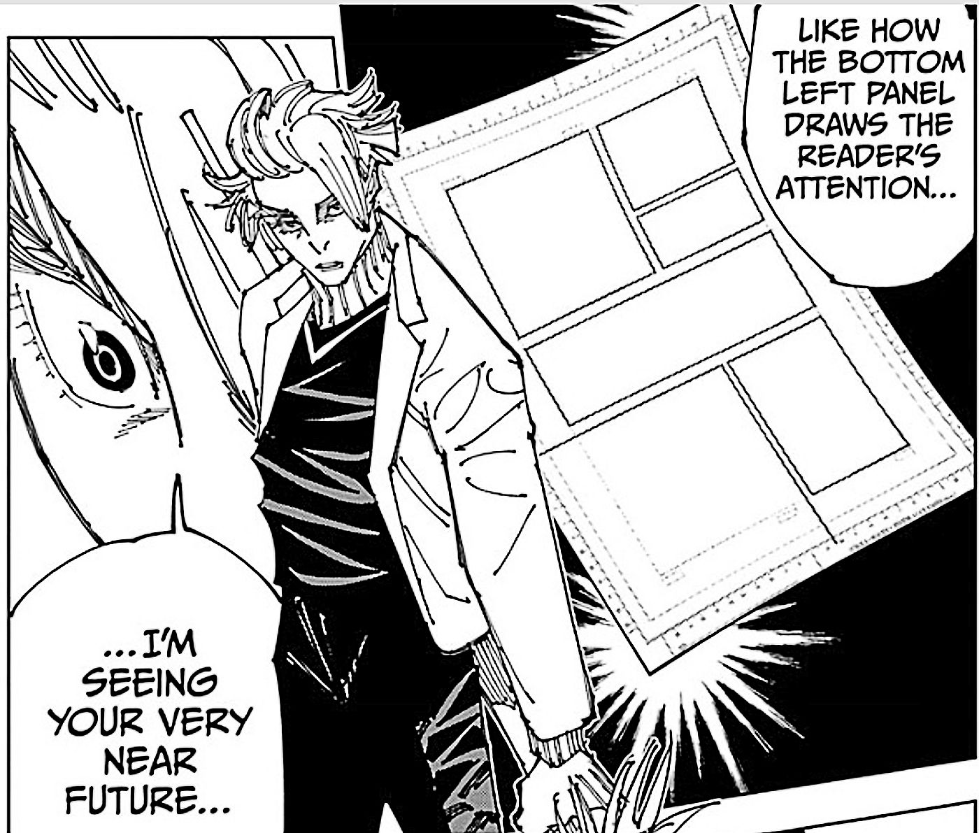 Failing mangaka Charles Bernard reveals how his cursed energy technique works while fighting Kinji Hikari in Jujutsu Kaisen chapter 182.