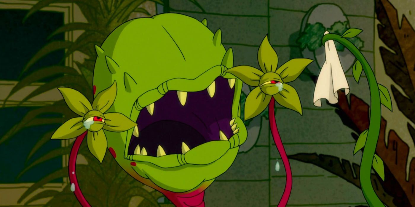 Frank the plant crying from the Harley Quinn animated series