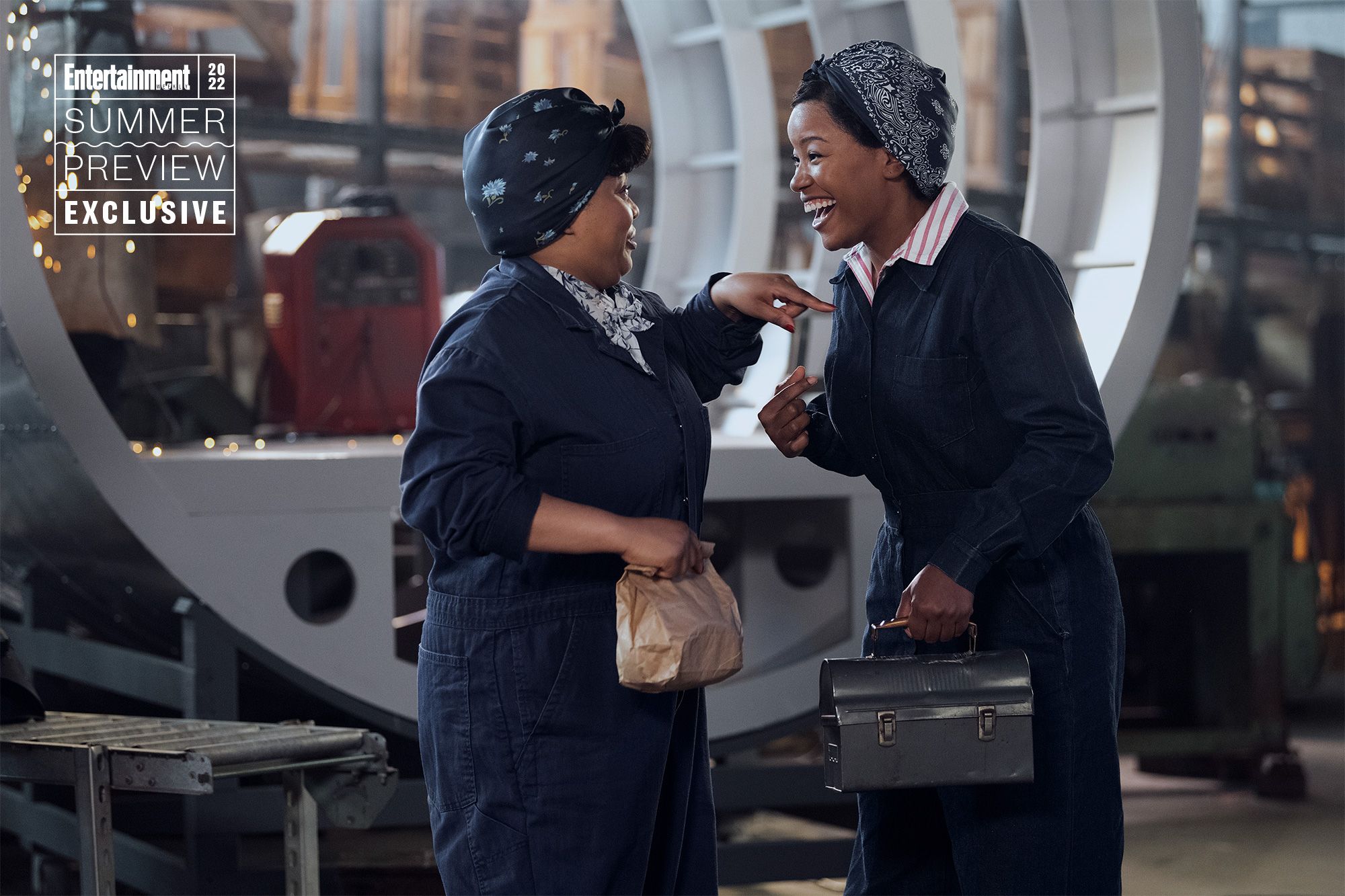 Gbemisola Ikumelo and Chante Adams in A League of Their Own