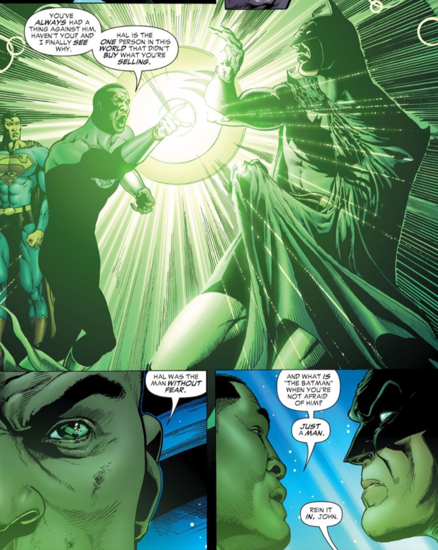 Green Lantern John and Batman Insult DC Comics