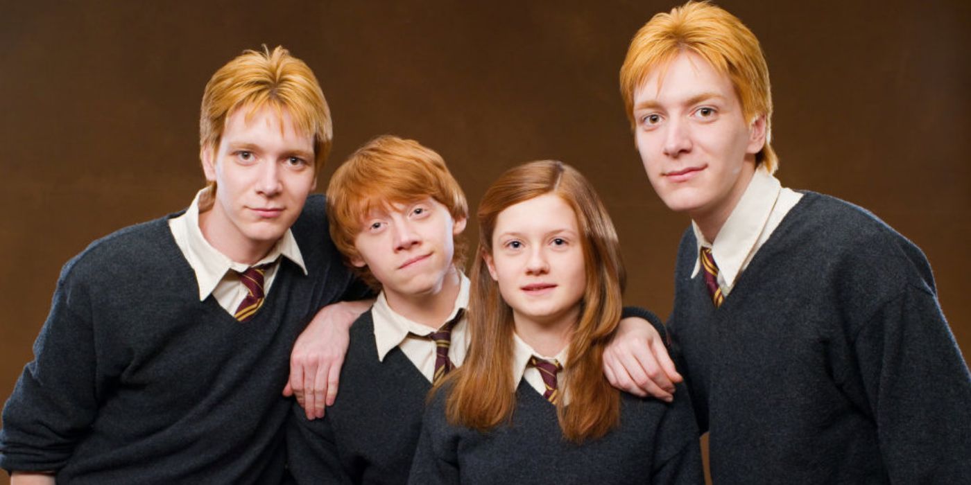 Harry Potter Ron Ginny Fred and George Weasley