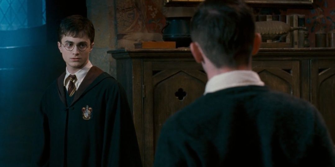 Harry Potter looking at Seamus in Order of the Phoenix Cropped