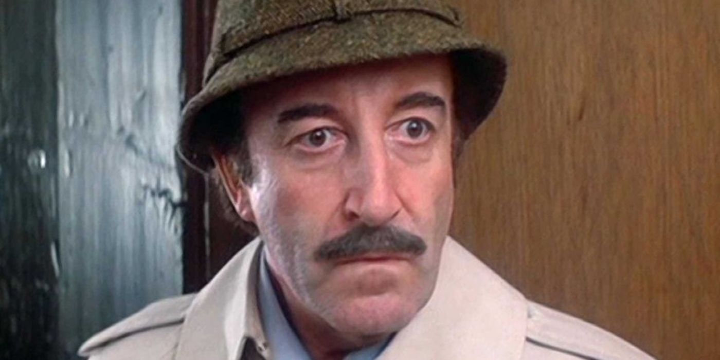 Inspector Clouseau investigating in The Pink Panther