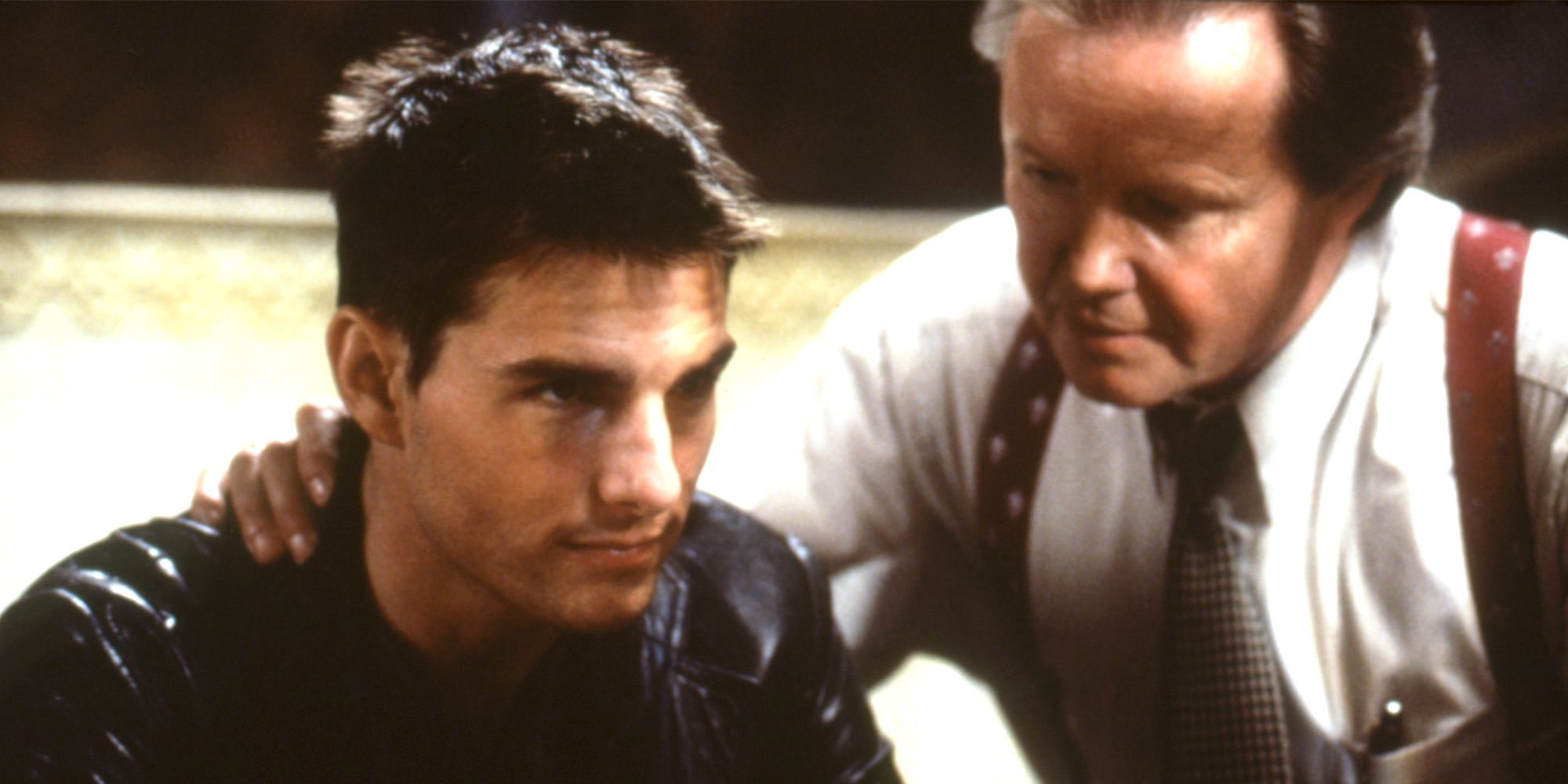 Jim Phelps talking to Ethan Hunt in Mission Impossible Cropped