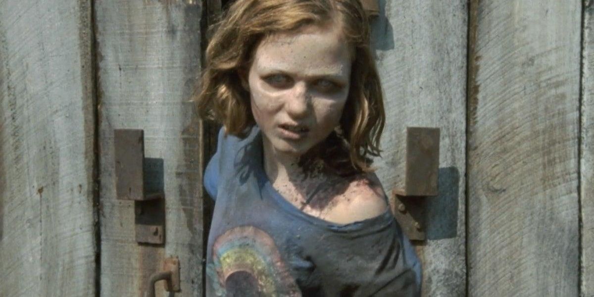 Madison Lintz as a zombie in The Walking Dead Cropped