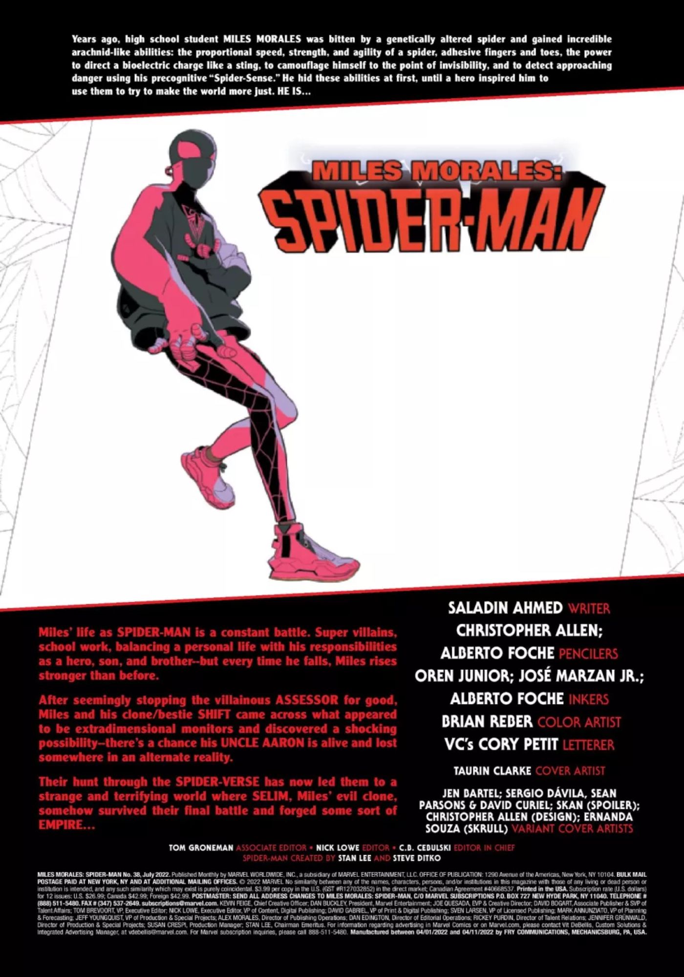 Miles Morales Spider Smasher Credits