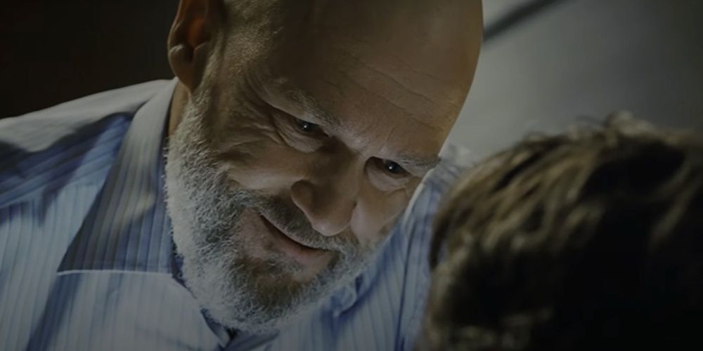 Obadiah Stane with an evil smile in Iron Man Cropped 1
