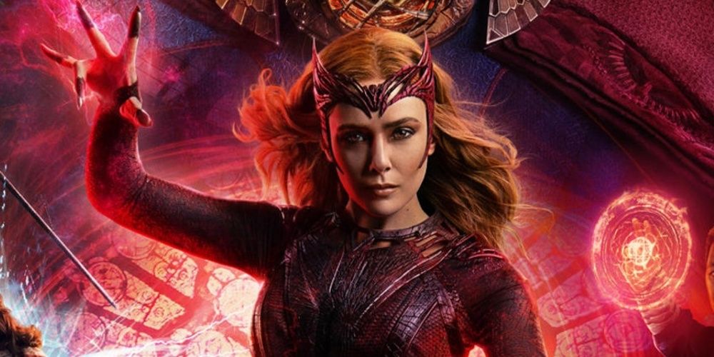 Scarlet Witch using her magic in Doctor Strange 2 Cropped 1
