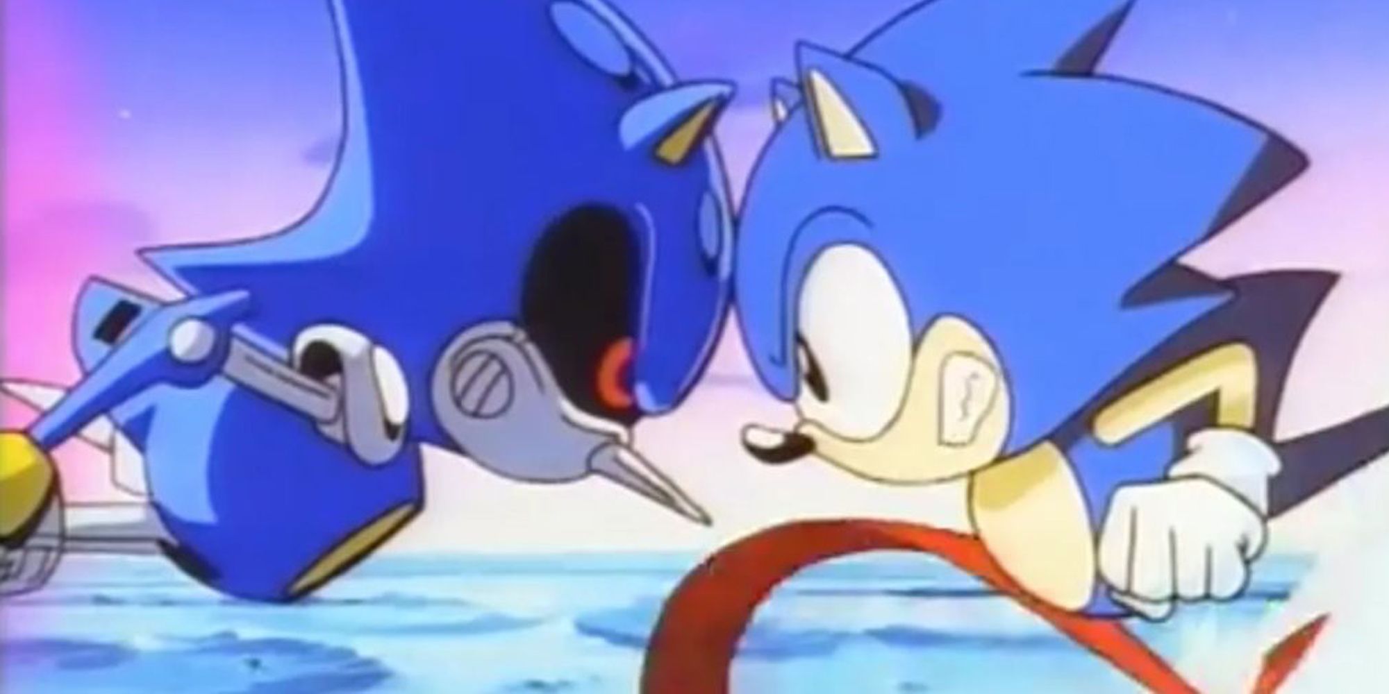 Sonic and Metal Sonic in Sonic OVA