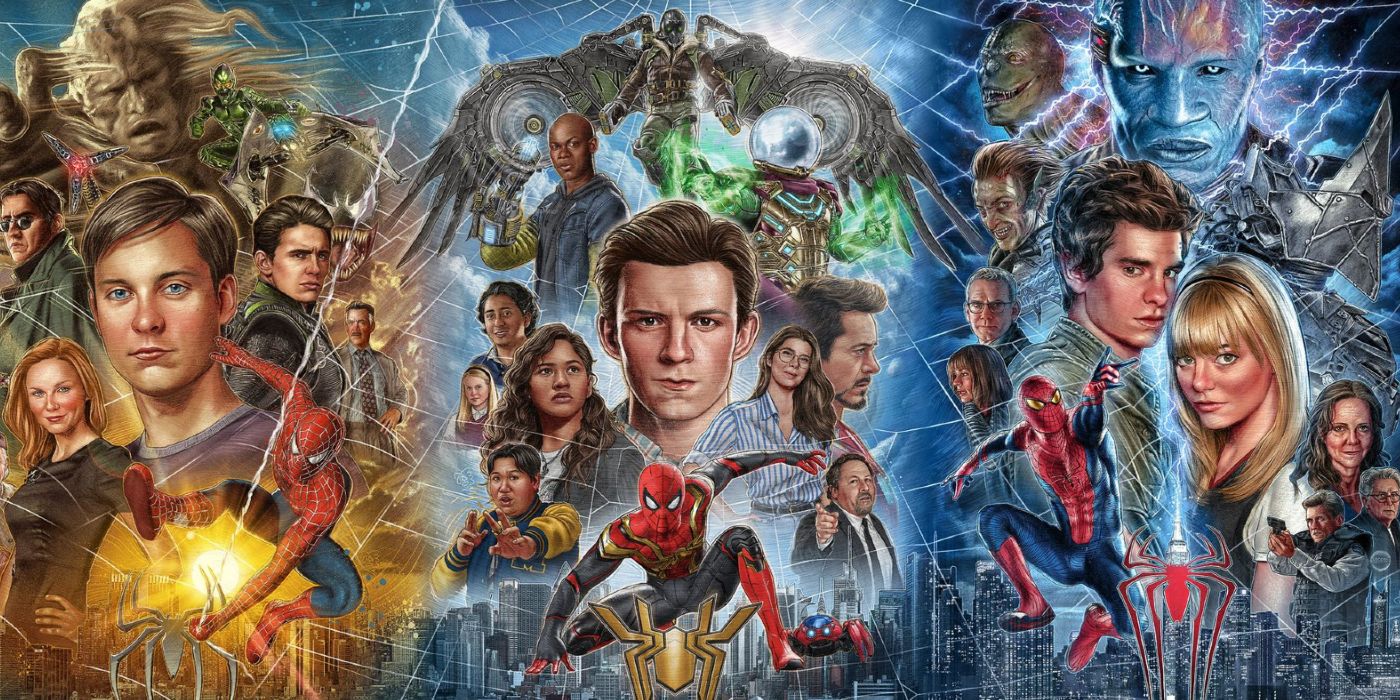 Spider-Man Fan Art Unites Characters From All 3 Live-Action Universes