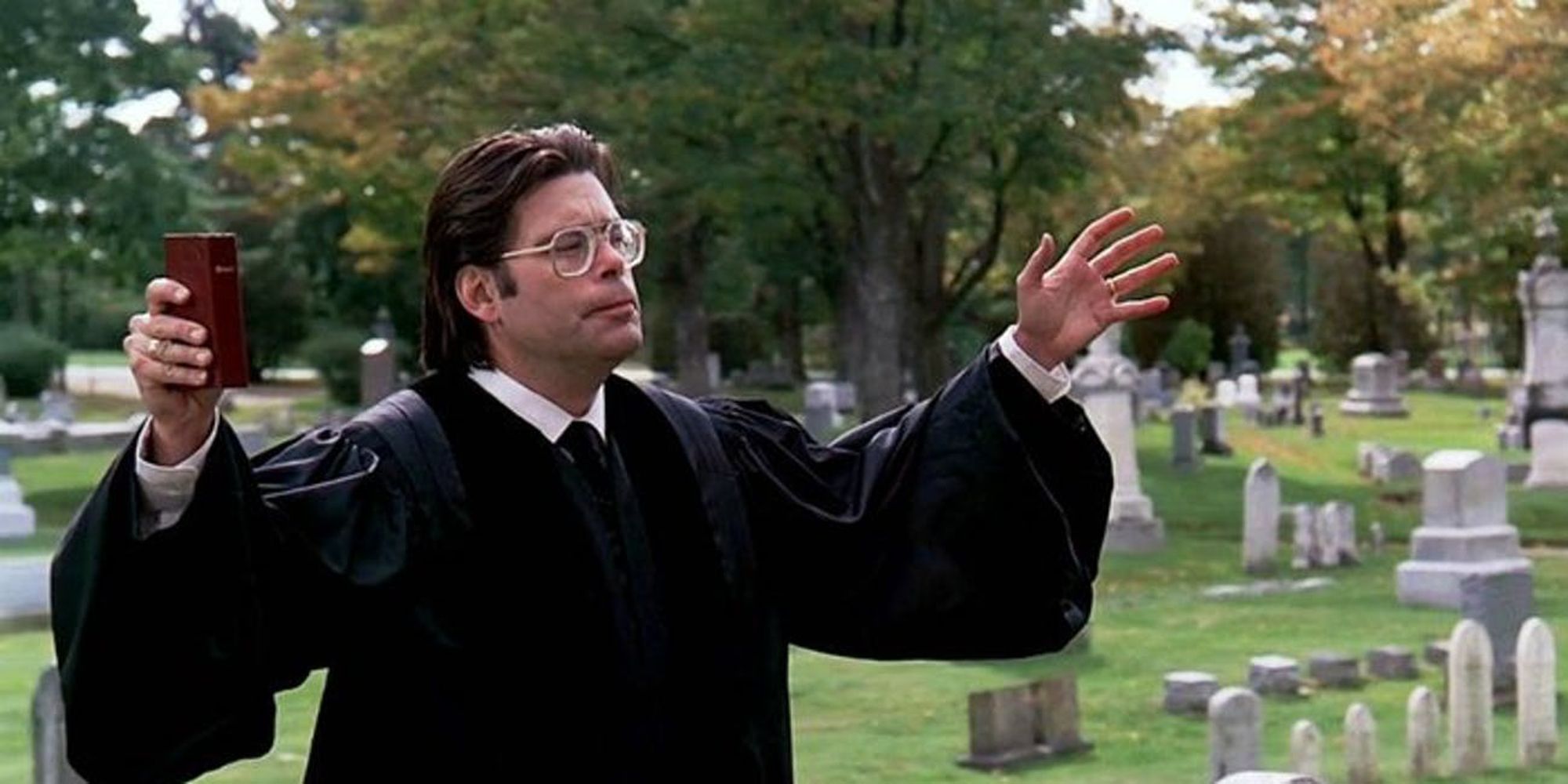 Stephen King as the Minister in Pet Sematary