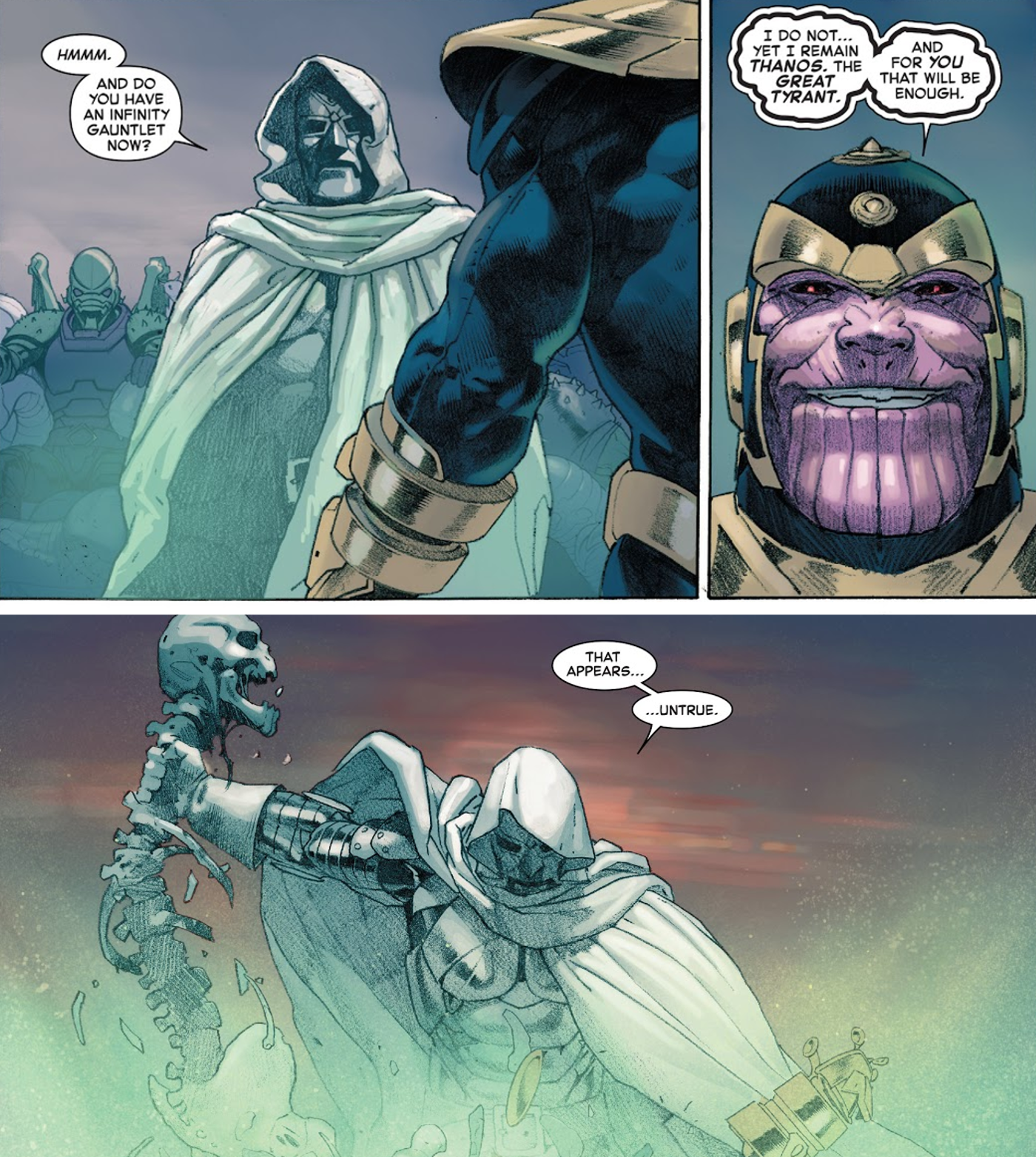 Thanos vs doctor doom 1