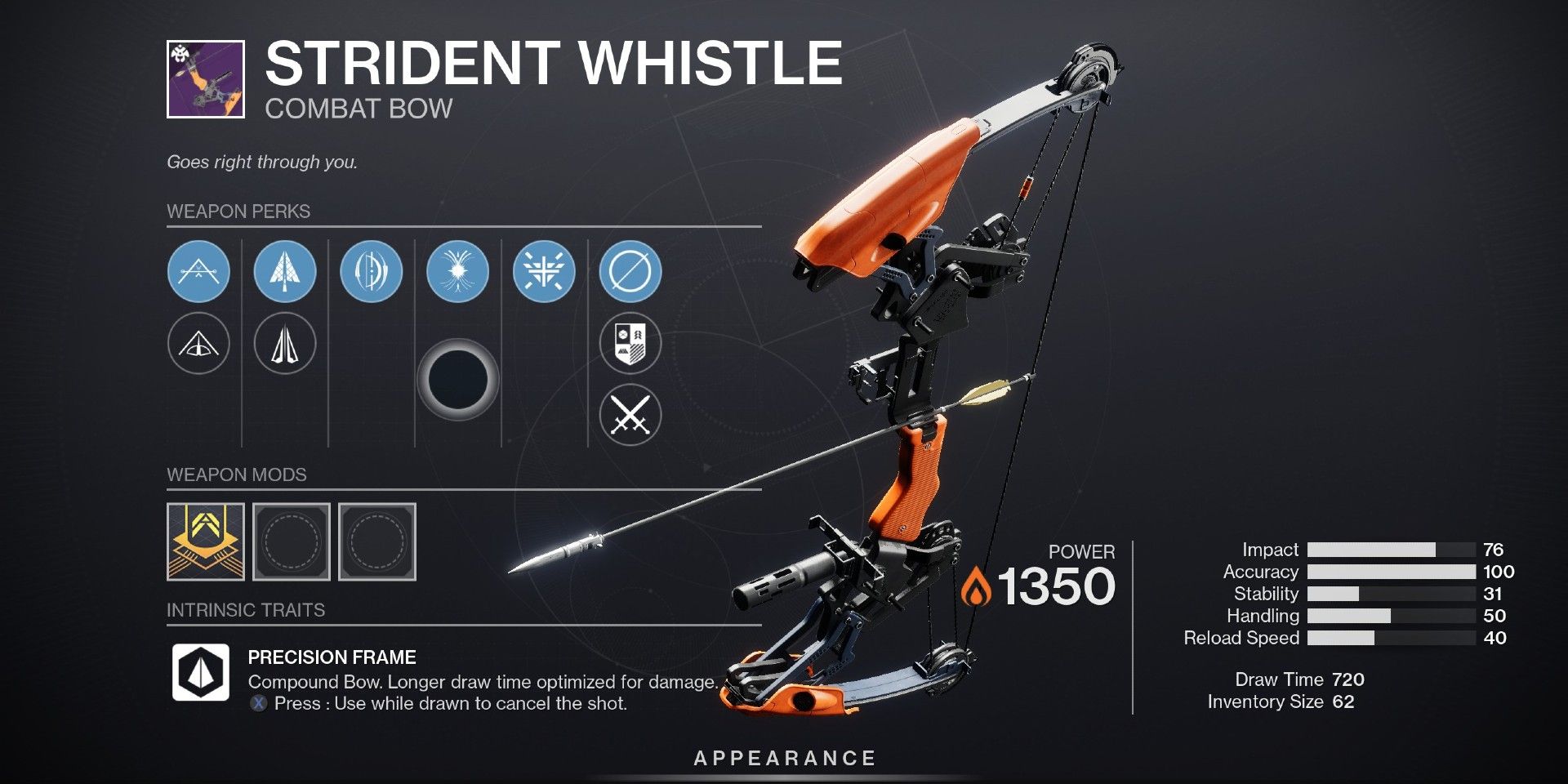 The Best Perks For Strident Whistle In Destiny 2 Season Of The Haunted