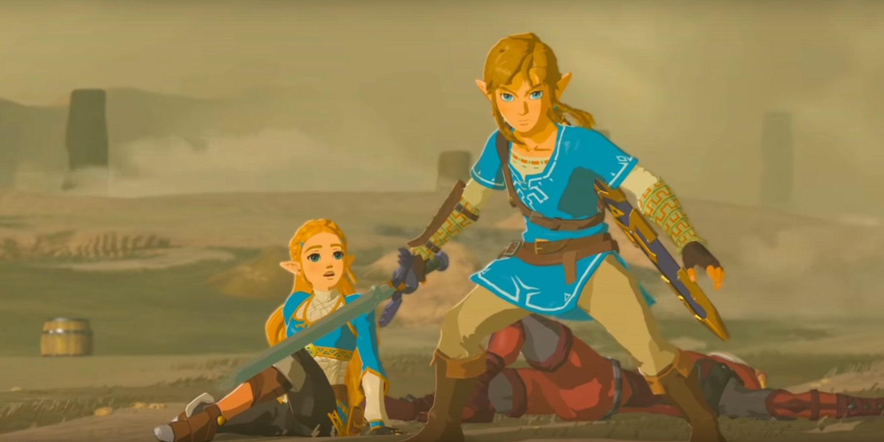 BOTW Link Saves Zelda