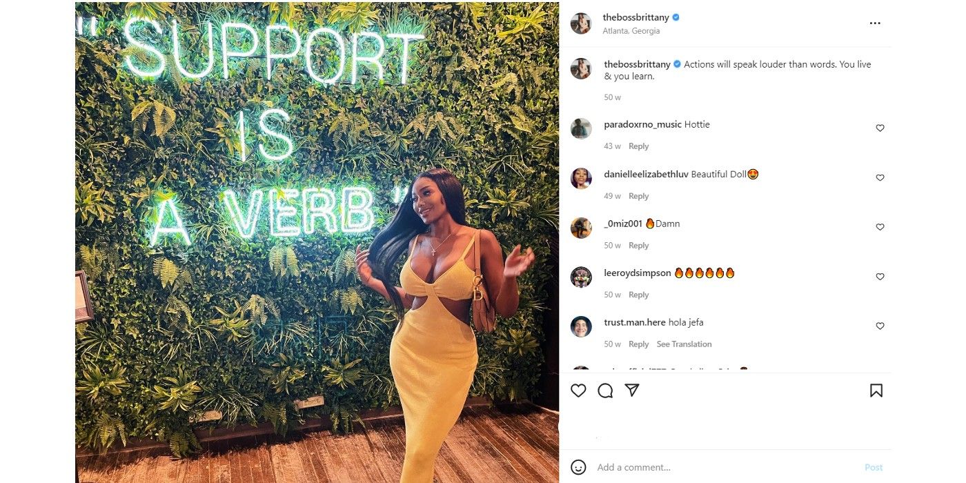 Brittany Banks 2022 Instagram In 90 Day Fiance 4