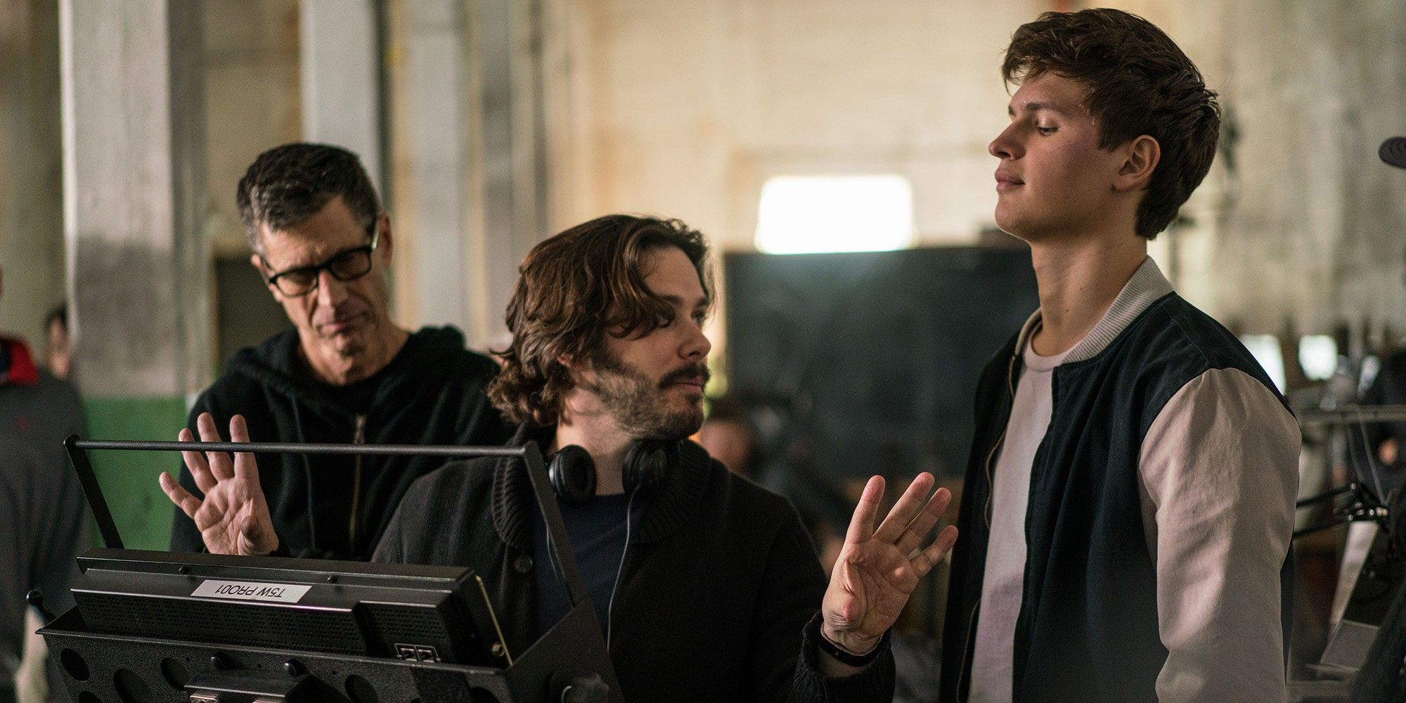 Edgar Wright Directing Ansel Elgort in Baby Driver