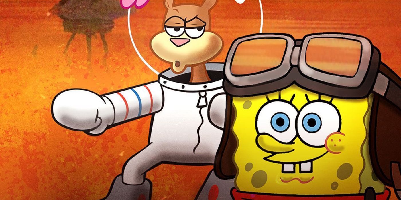 Spongebob & Sandy Cheeks Parody Top Gun 2 in New Crossover Poster