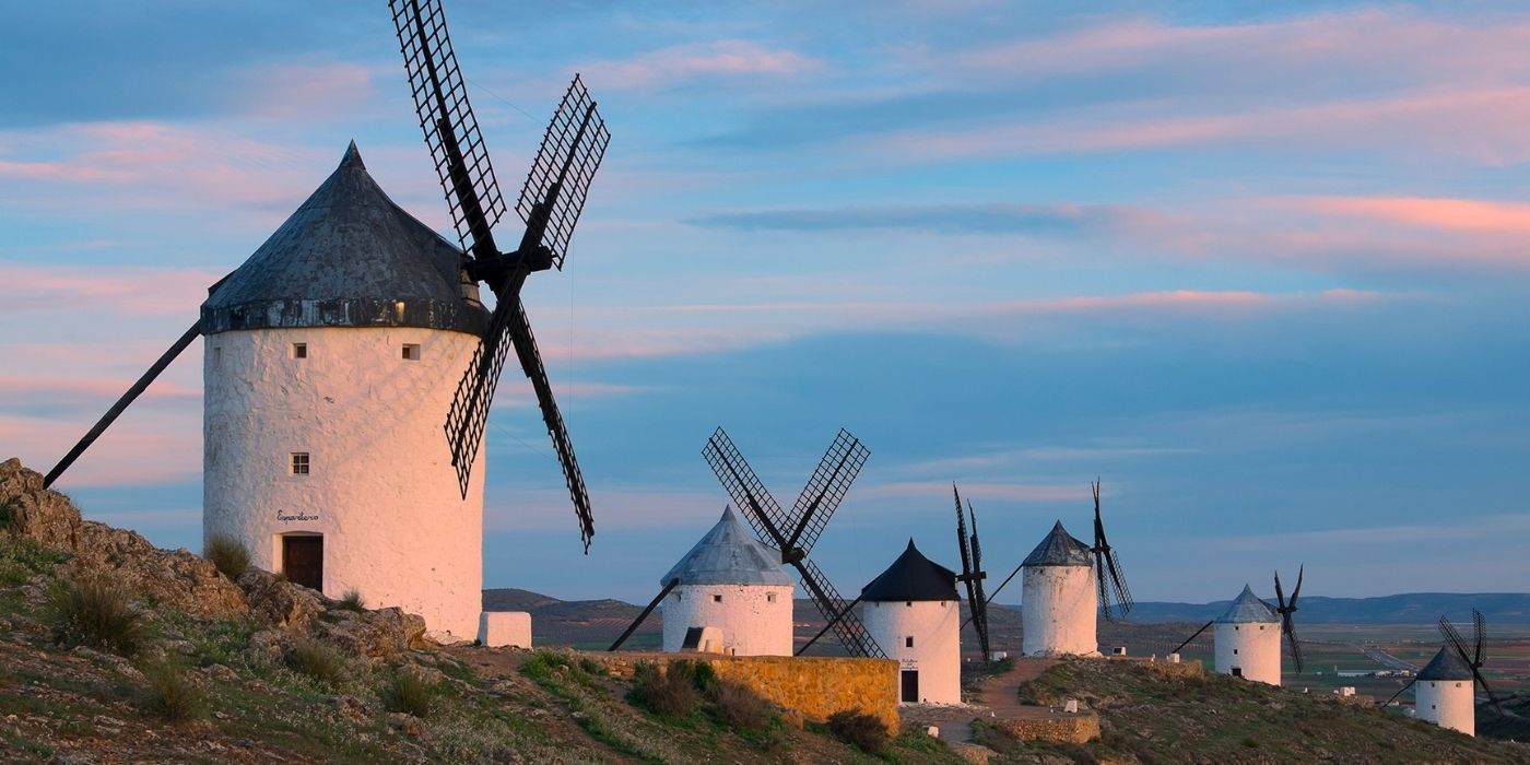 Windmills in La Mancha Spain
