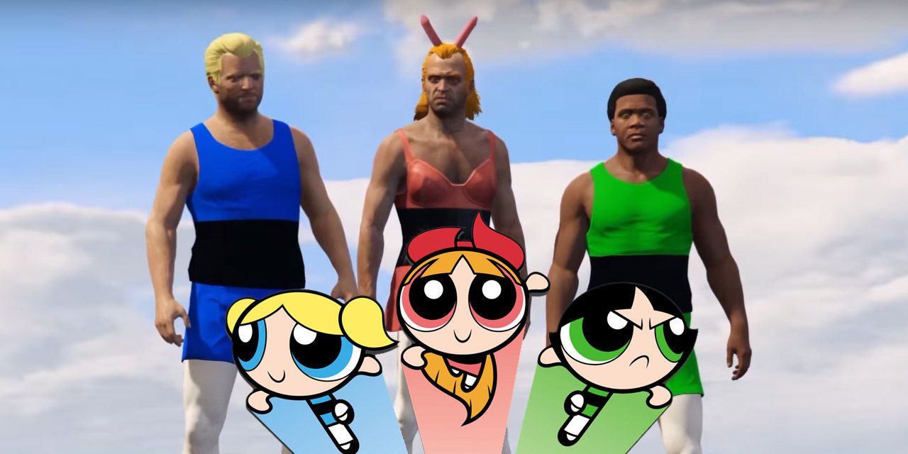 Cartoon Networks Powerpuff Girls Intro Remade in Grand Theft Auto 5