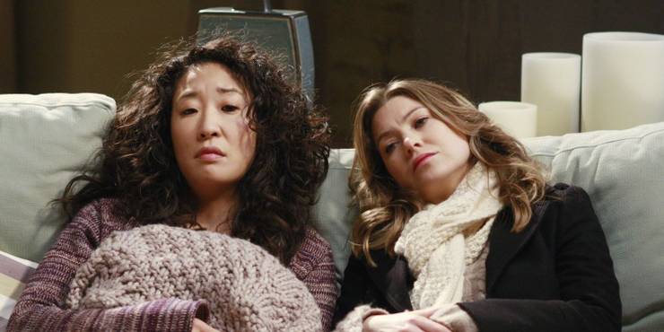 Meredith and Cristina in Grey'a Anatomy'a Anatomy